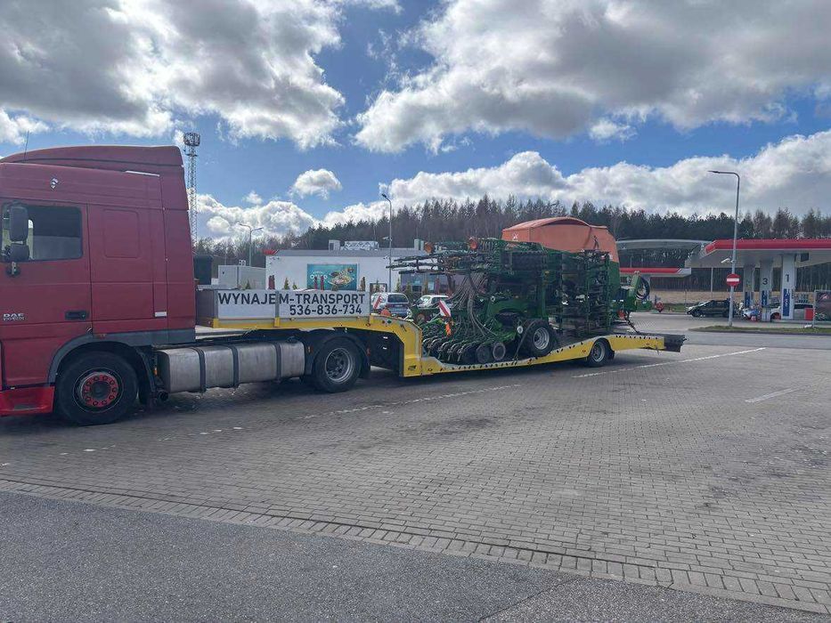 Wynajem - laweta niskopodwoziowa do transportu ciągników siodłowych