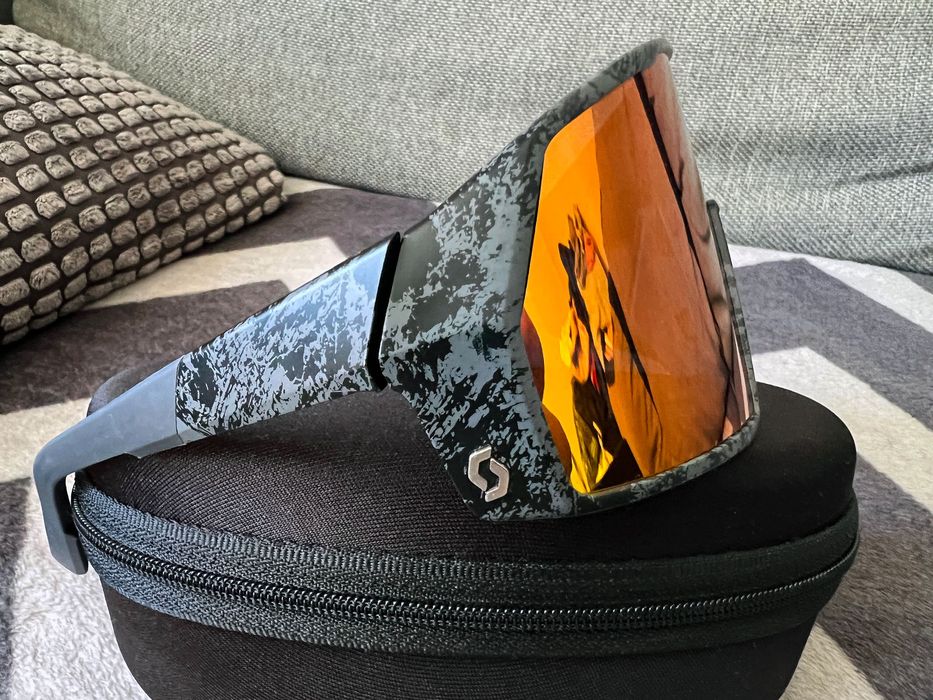 Okulary Przeciwsłoneczne Scott Pro Shield Marble Black / Teal Chrome