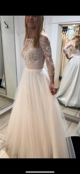 Suknia ślubna z salonu "Violetta", rozmiar 36 / S, STAN IDEALNY !!!