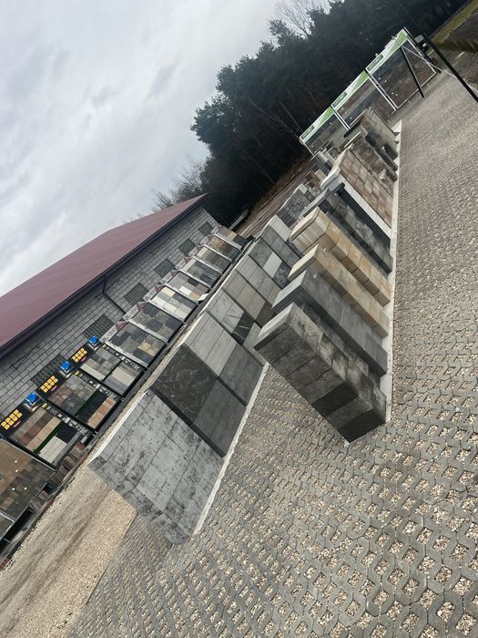 Pustaki ogrodzeniowe Drewbet CUBO plyty betonowe 2 stronne