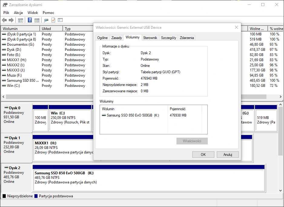 SSD 500GB Samsung 850 EvO