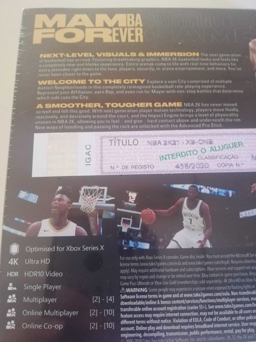 NBA 2K21 - Mamba Forever Edition XBOX Series X - Novo e Selado