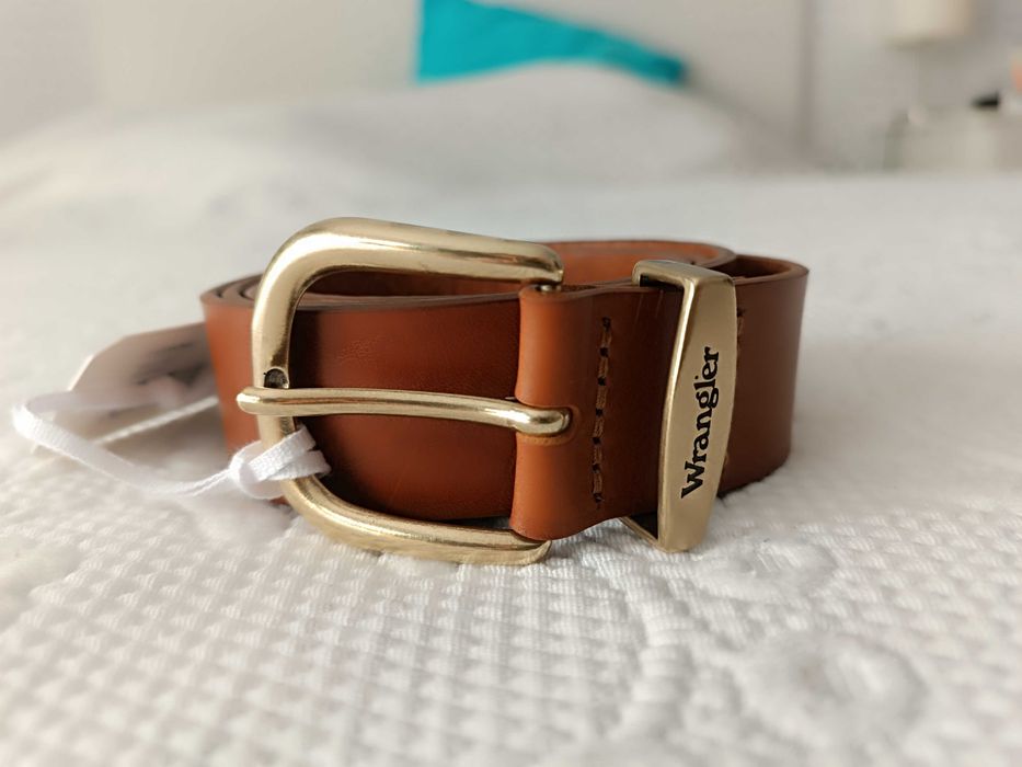 Cinto couro genuíno Wrangler