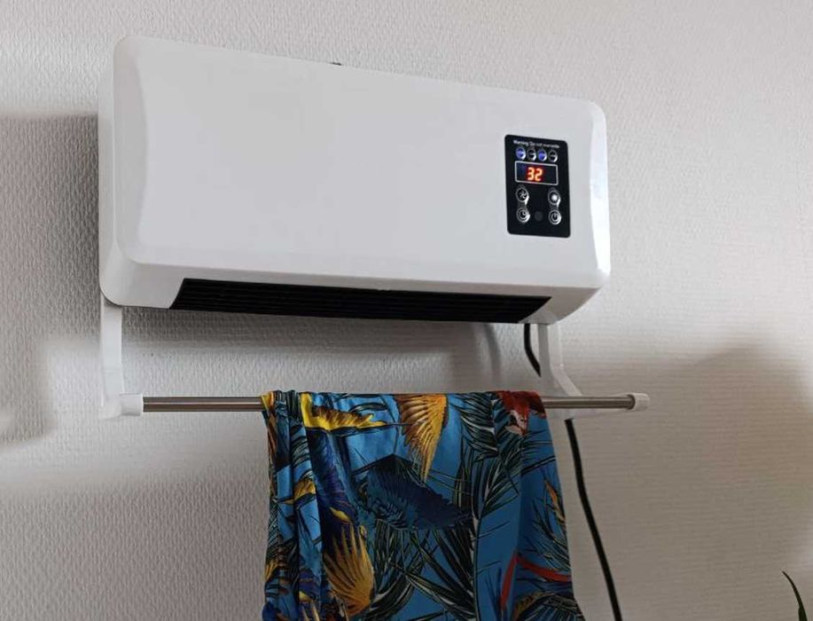 обігрівач настінний міні кондиционер тепловентилятор дуйка 2 в 1 пульт