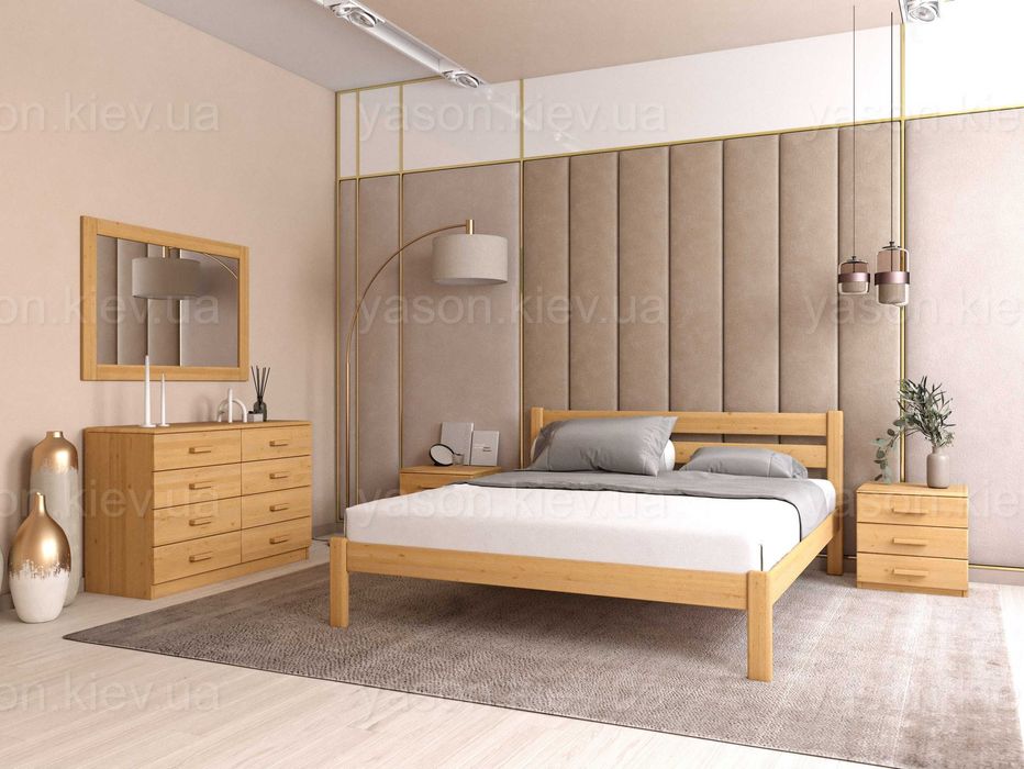 Ліжко з дерева Frankfurt "Лак". Кровать из дерева Frankfurt "Лак"