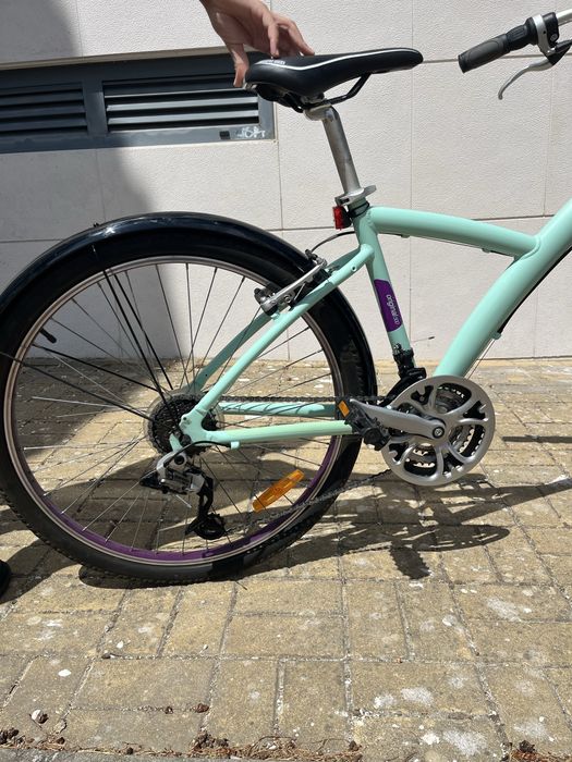 Bicicleta de senhora de passeio B-Twin como nova