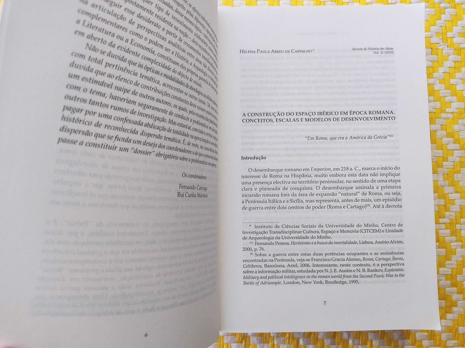 História das Ideias (Revista) - IBÉRIA 
Vol. 31 - 2010