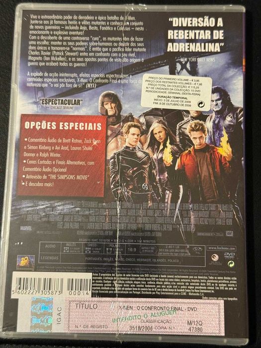 DVD do filme X-MEN - o confronto final [Novo]