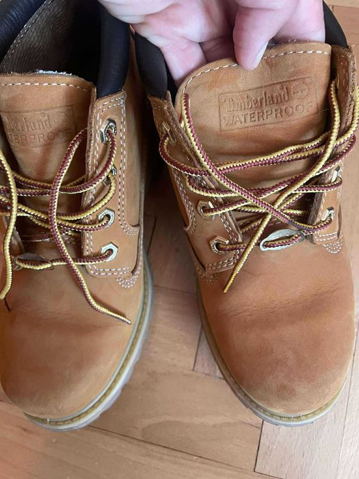 Timberland 37 beżowe zamszowe uniseks 24 cm trapery botki trekkingNOWE