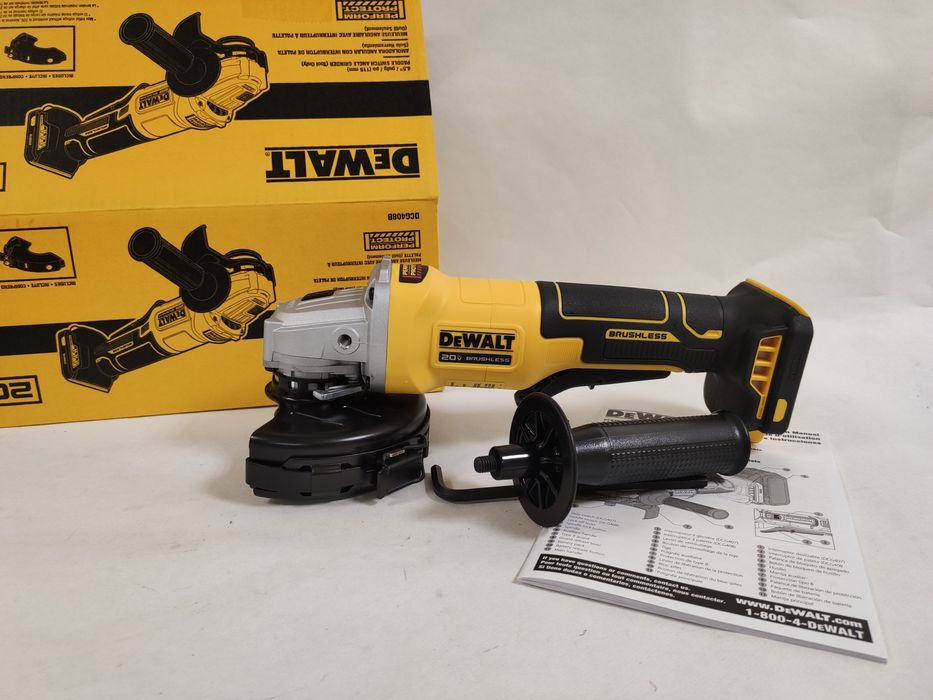 Оригінальна безщіткова кутова шліфмашина болгарка DeWALT DCG408 XR 20V