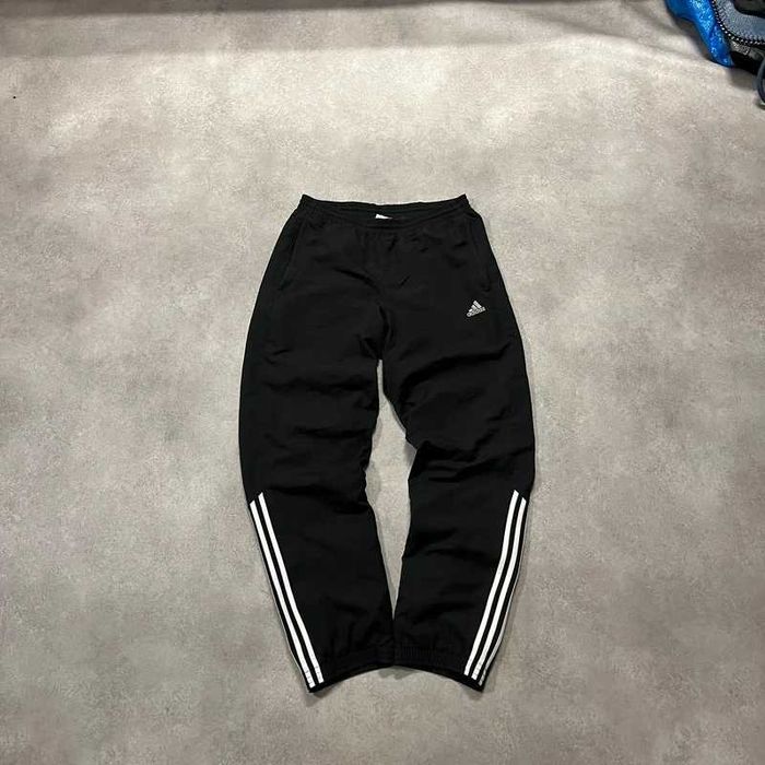 Vintage Szerokie Spodnie Adidas Dresy Paski Baggy Retro Trendy Y2K Rap