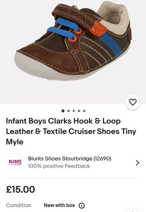 Ботинки ботиночки кросівки Clarks для хлопчика 19 розмір перше в