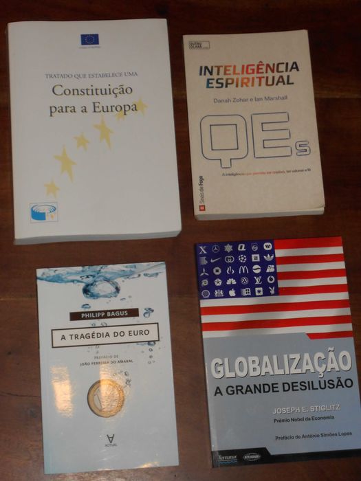Livros Stiglitz, Bagus, Constituicao Europa, Zohar e Marshall