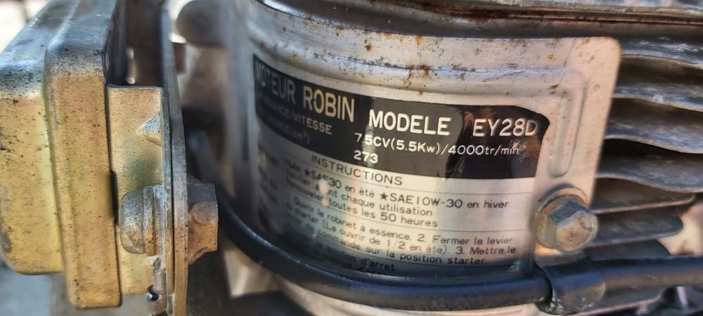 Silnik robin ey28 ey28d 7,5 km wał stożek agregat prądotworczy japan