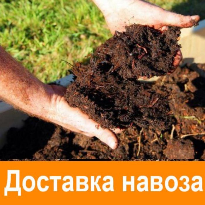 Чорнозем з доставкой. Навоз. Перегной.Чистий, без торфу.