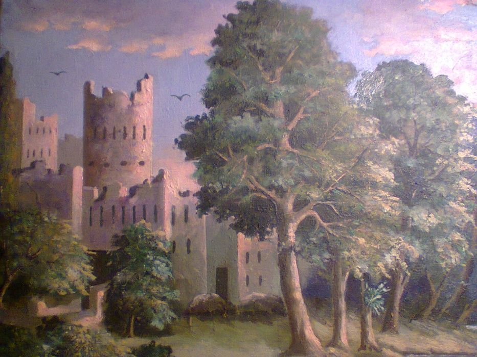 картина маслом 50 года и есть картина не знаю какая техника см,фото