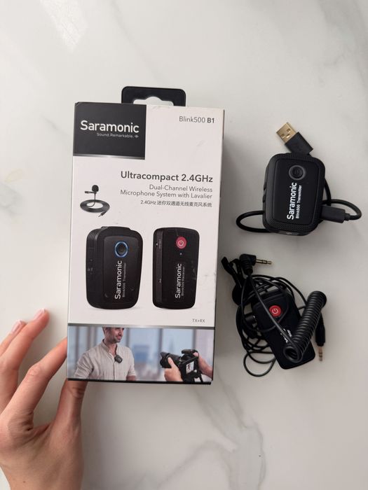 Петличка професійна saramonic blink 500 b1 мікрофон для youtube