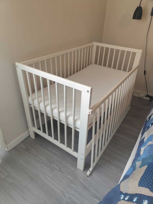 Berço IKEA GULLIVER branco + colchão IKEA — 70 €