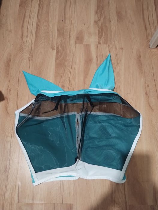 Maska dla Konia Przeciw Owadom Moskitiera Siatka