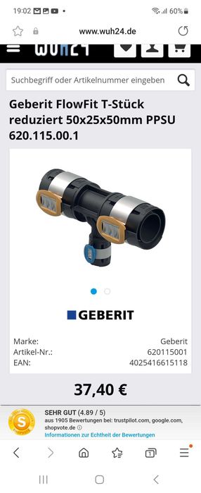 Ksztaltki geberit flowfit