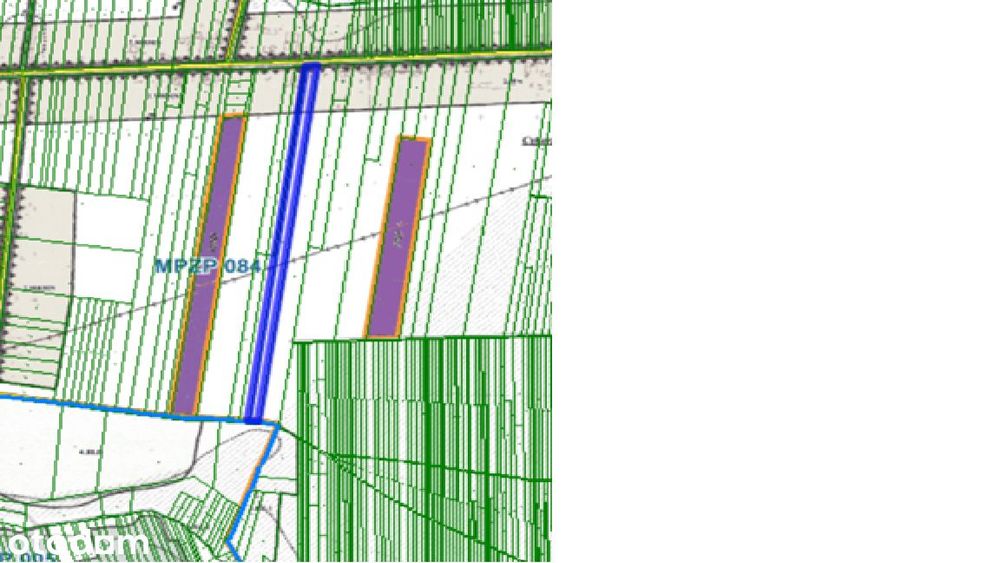 Działka 15 242 m² z częścią budowlaną 2 100 m² ,MPZP , 23 min od Cz-wa - Widok 2