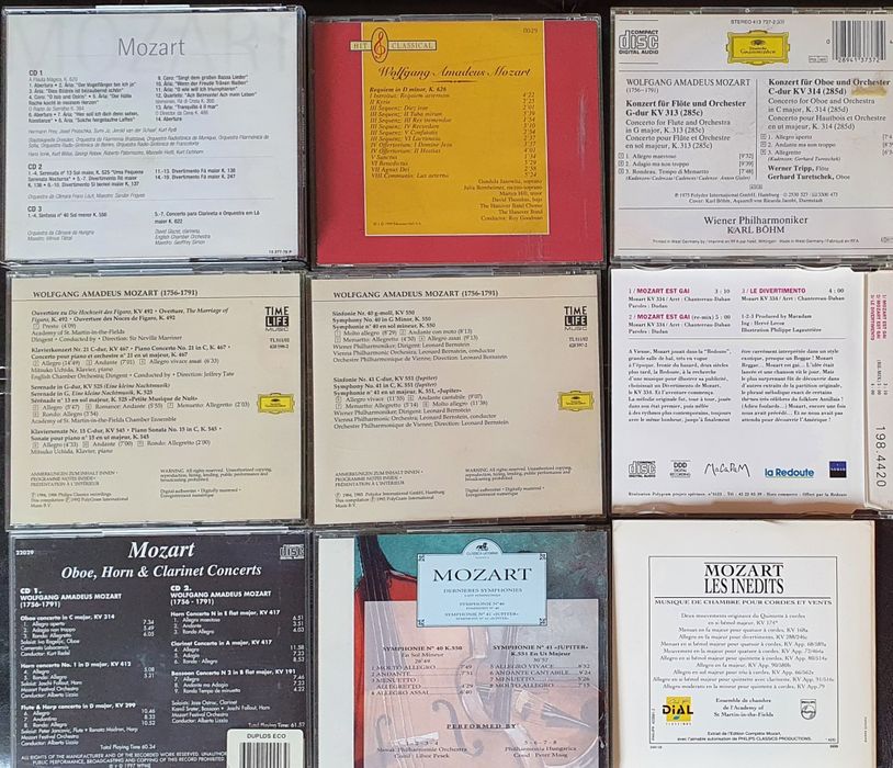 Cds música clássica Beethoven, Mozart, Vivaldi