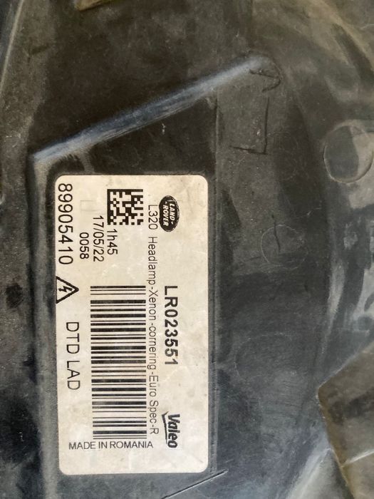 Faróis Range Rover Sport L302