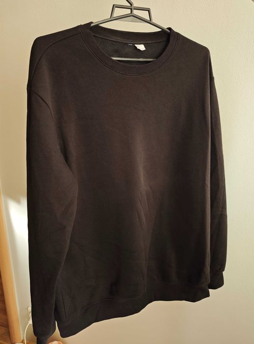 Bluza/koszulka męska, czarna, długi rękaw, ciepła