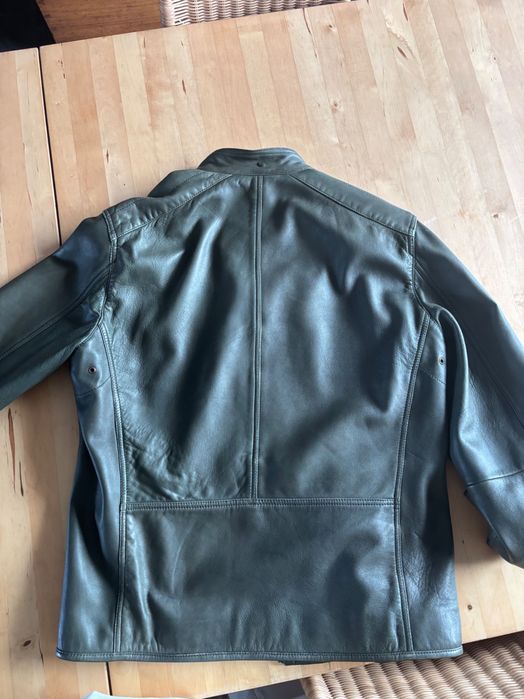 Casaco em pele Massimo Dutti