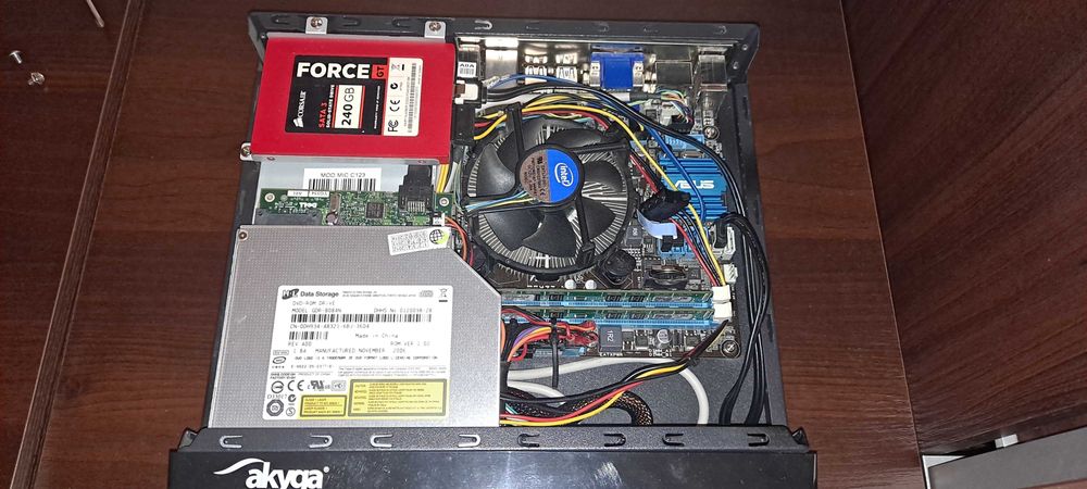 Komputer stacjonarny Akyga ITX, intel i5 3470S, RAM 8GB, 240GB SSD