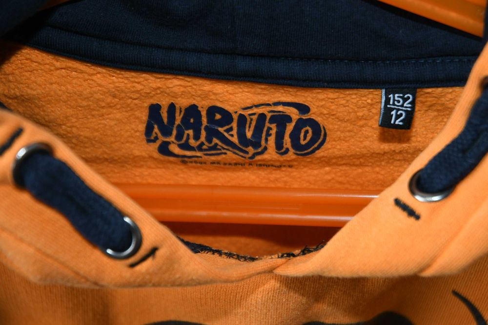 Bluza z kapturem dla dziecka NARUTO pomarańczowa 152