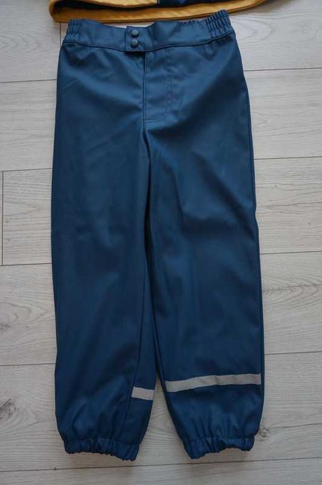 zestaw przeciwdeszczowy jak nowy~ kurtka~ spodnie r.128 jak nowy