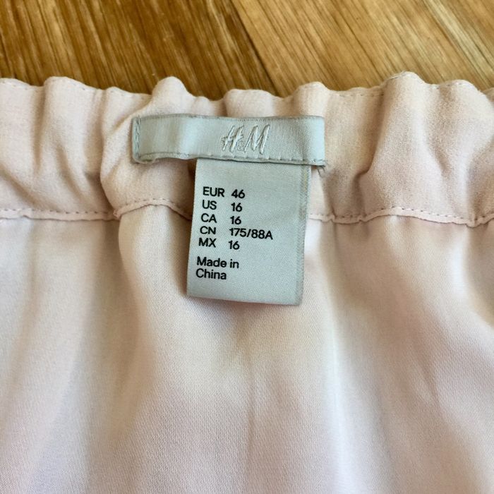 Юбка H&M розовая плиссированная