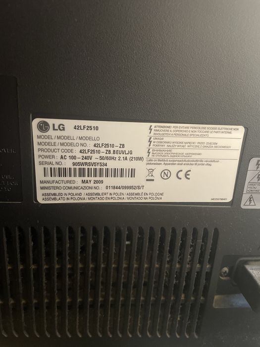 televisor lg 42 polegadas