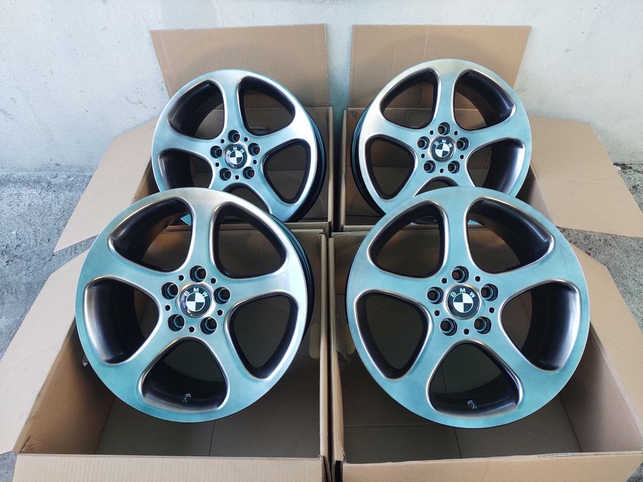 Jantes 18 bmw style  69 originais  acabamentos policromio efeito hiper-prata/sombra metálico