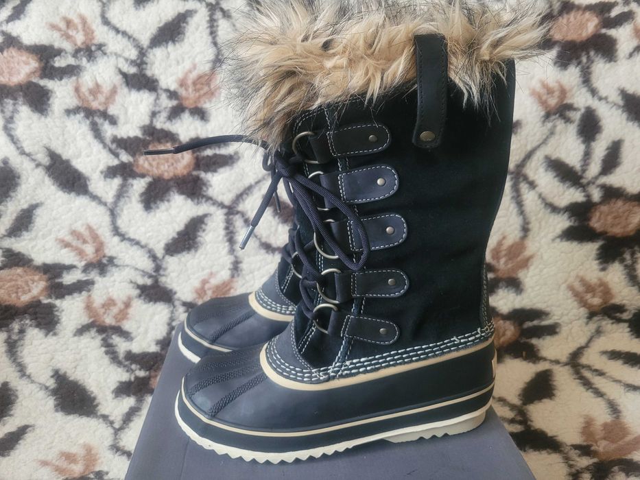 Wkstra ciepłe śniegowce Sorel Joan of Arctic r.40 wkł.25cm świetnystan