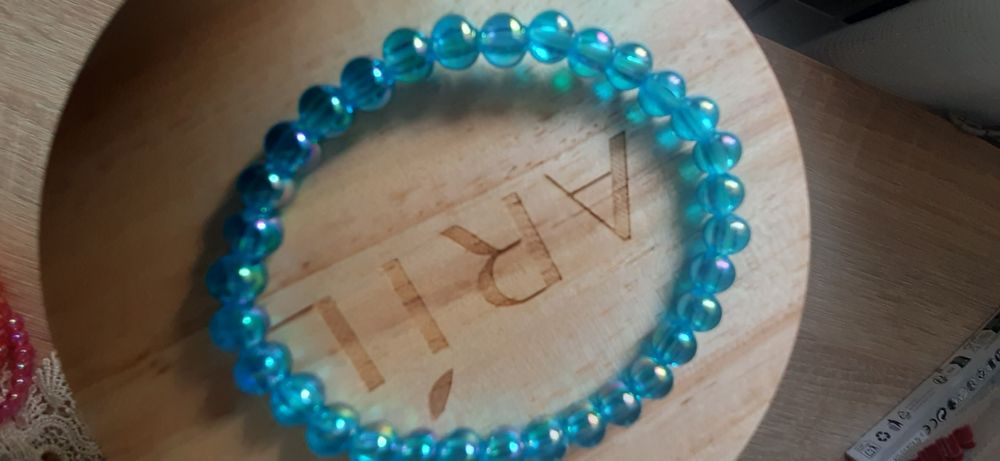 Bransoletka damska niebieska