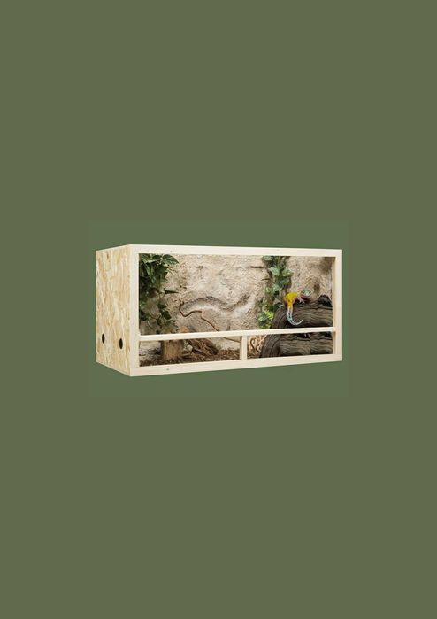 Terrarium z płyty OSB 100x50x50 cm