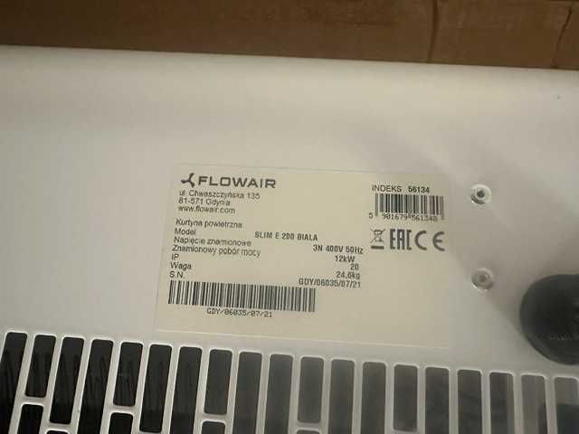 Kurtyna powietrzna FLOWAIR SLIM E200