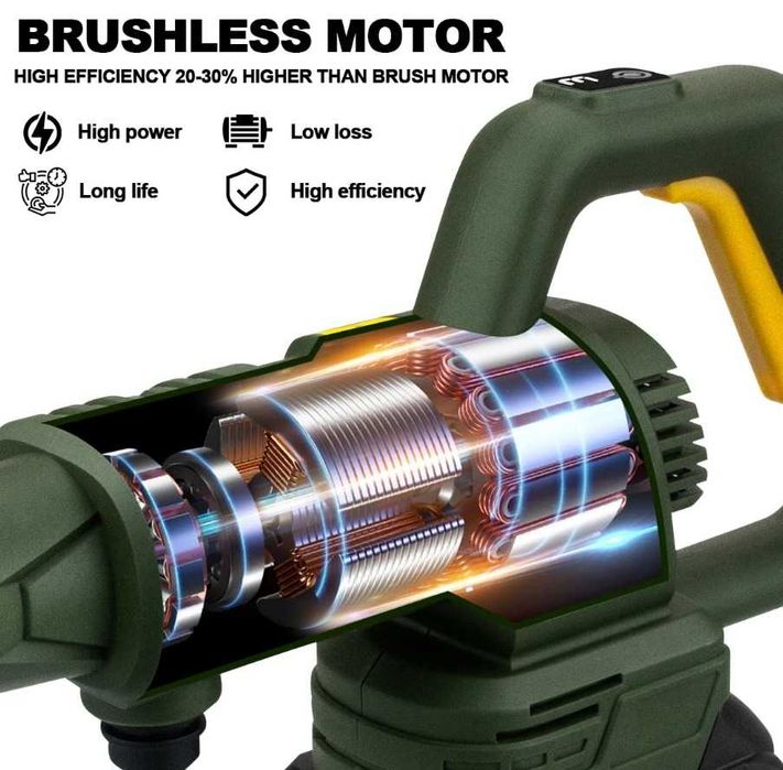 Pistola De Lavagem sem fios de Alta Pressão 200 BAR 2 baterias e mala