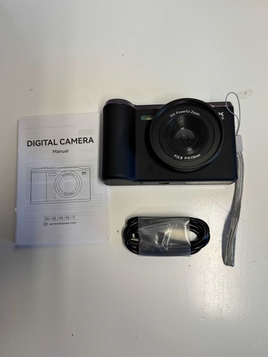 Aparat cyfrowy 4k ulrta hd 16x power ful zoom f/2.8 f=3.19 karta 32gb