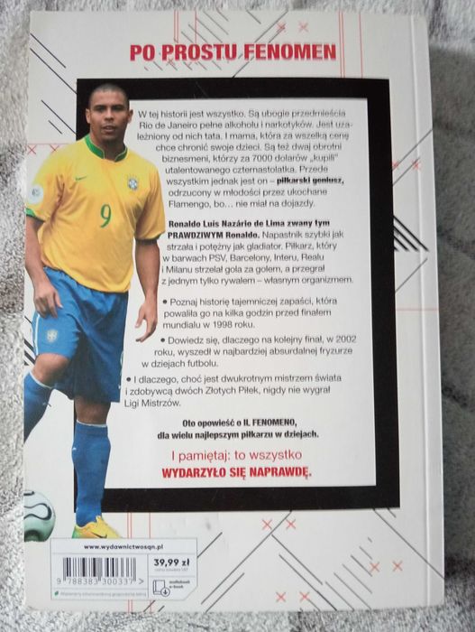 Ronaldo książka piłkarska