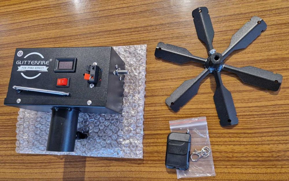 wiatrak iskier - fontanny iskier - z pilotem - pojedyncze