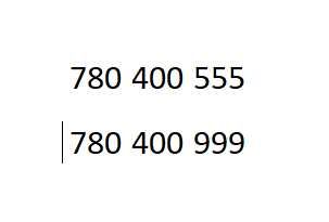 2 Złote numery 780 400 555 i 780 400 999
