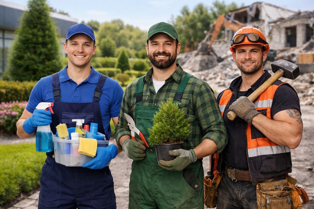 Надаємо різні види послуг(клінінг, демонтаж, ландшафт)