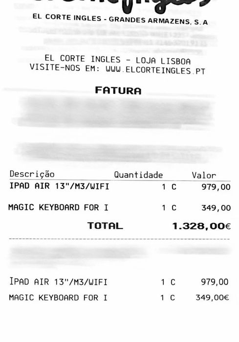 iPad Air 13” M3 + Magic Keyboard | Como novo | Bateria 100% | 128GB