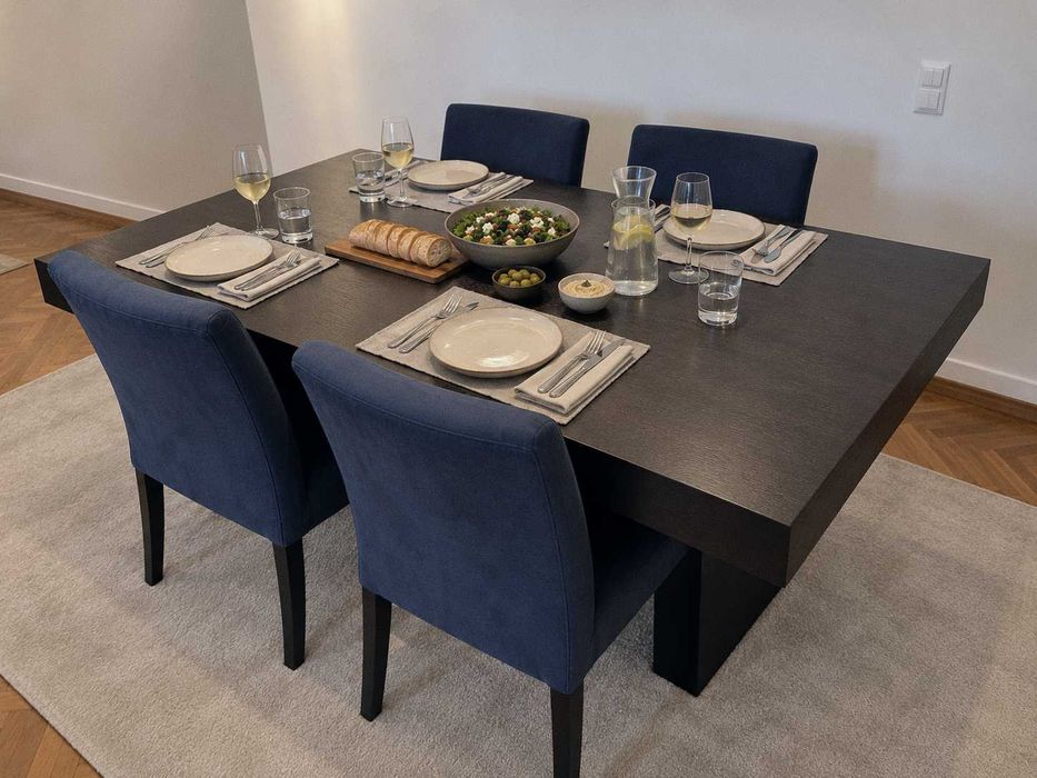 Mesa de Jantar 180x100 cm + 6 Cadeiras | Produção Paços de Ferreira