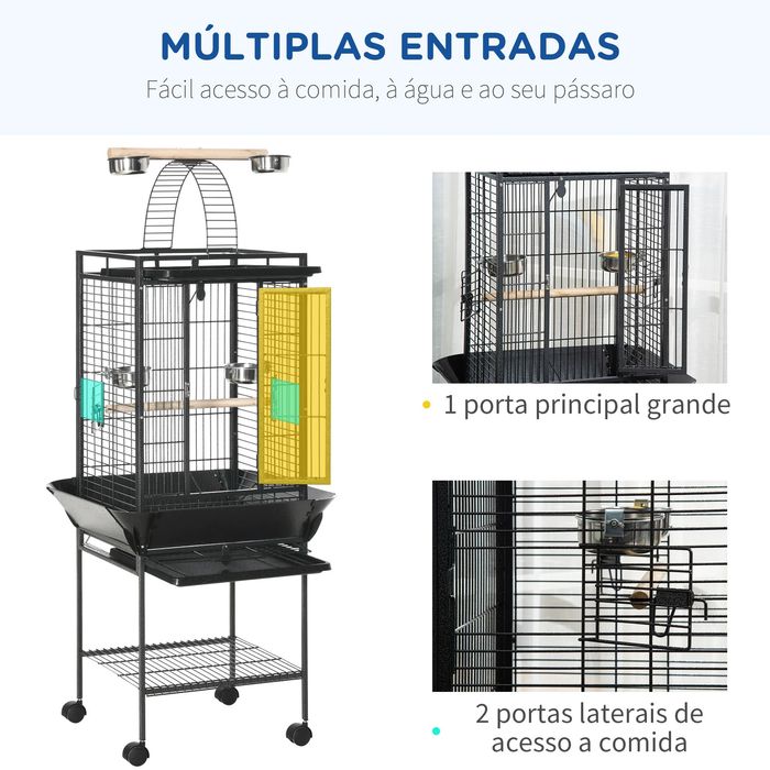•NOVO• Gaiola Aço inoxidável* Portes Gratis todo País
