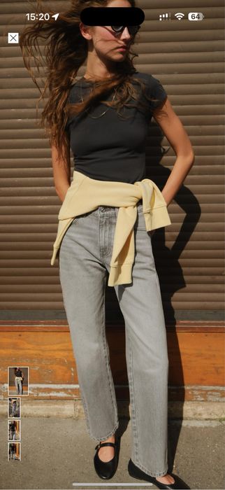 straight leg zara джинси