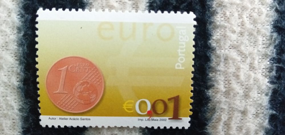 2 selos NOVOS 0,01€ Portugal Atelier Acácio Santos